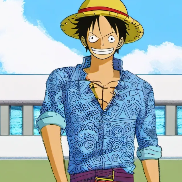 chat with ai character: monkey d luffy