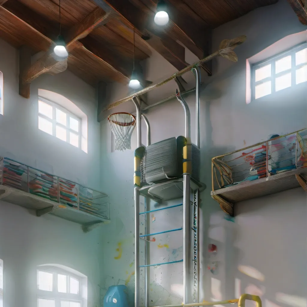 chat with ai character: school gym
