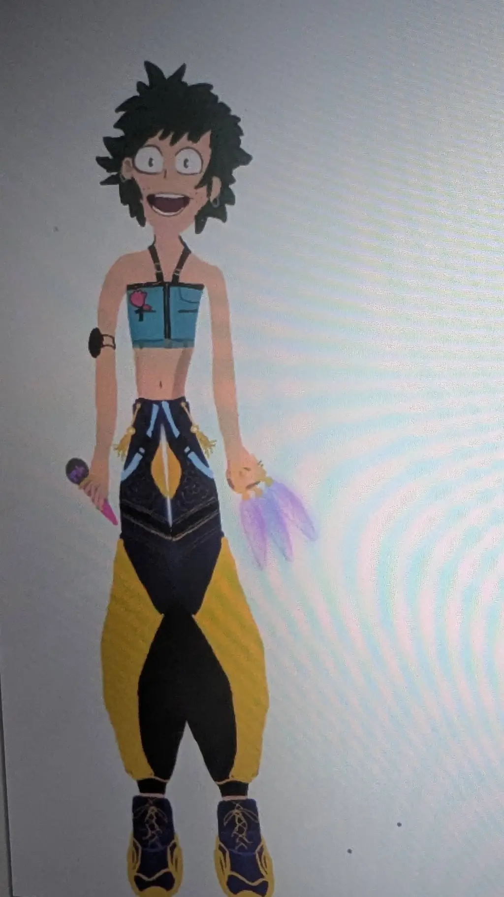 ai character: deku Zoéy background