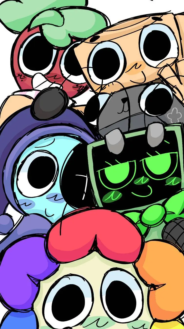 ai character: Dandys world!  background