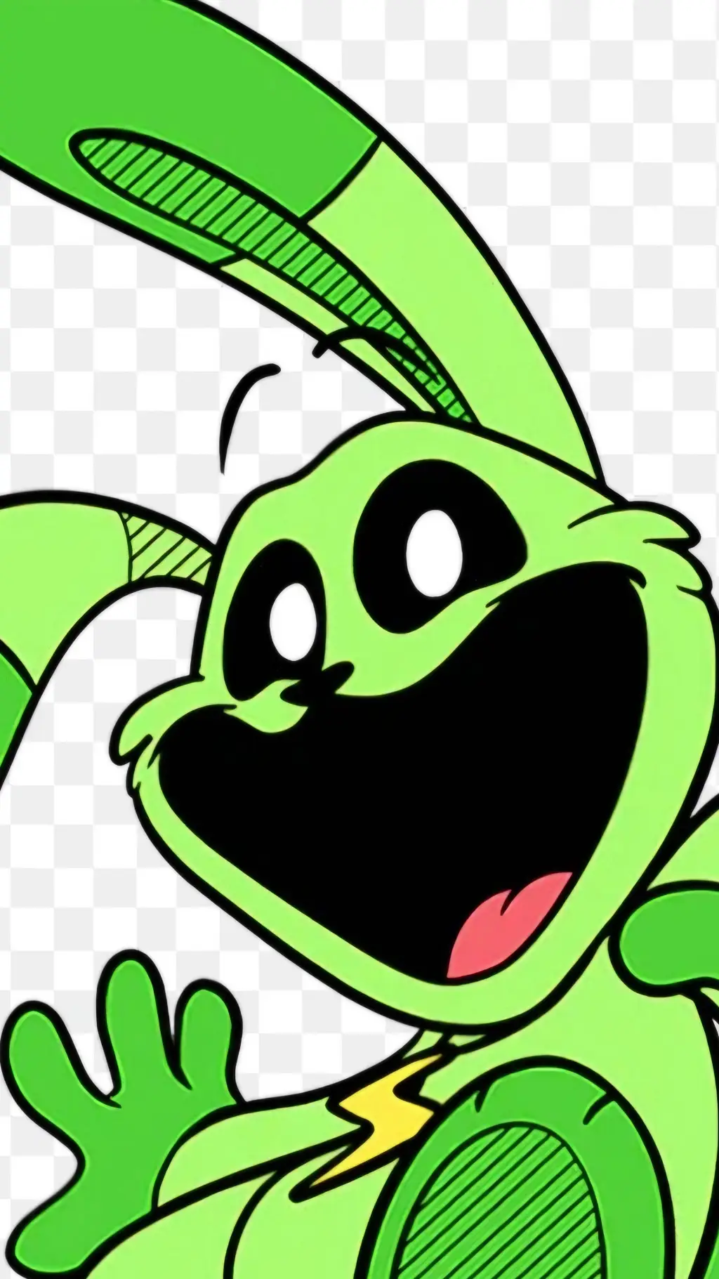 ai character: Hoppy hopscotch background