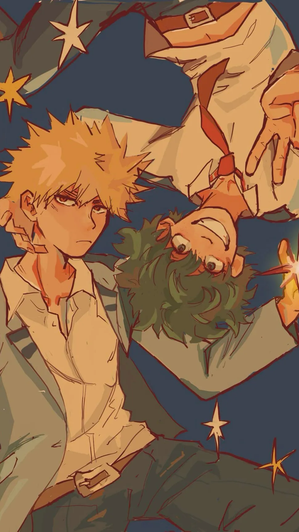 ai character: Bakudeku parents! background