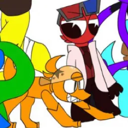 chat with ai character: Rainbow Friends!
