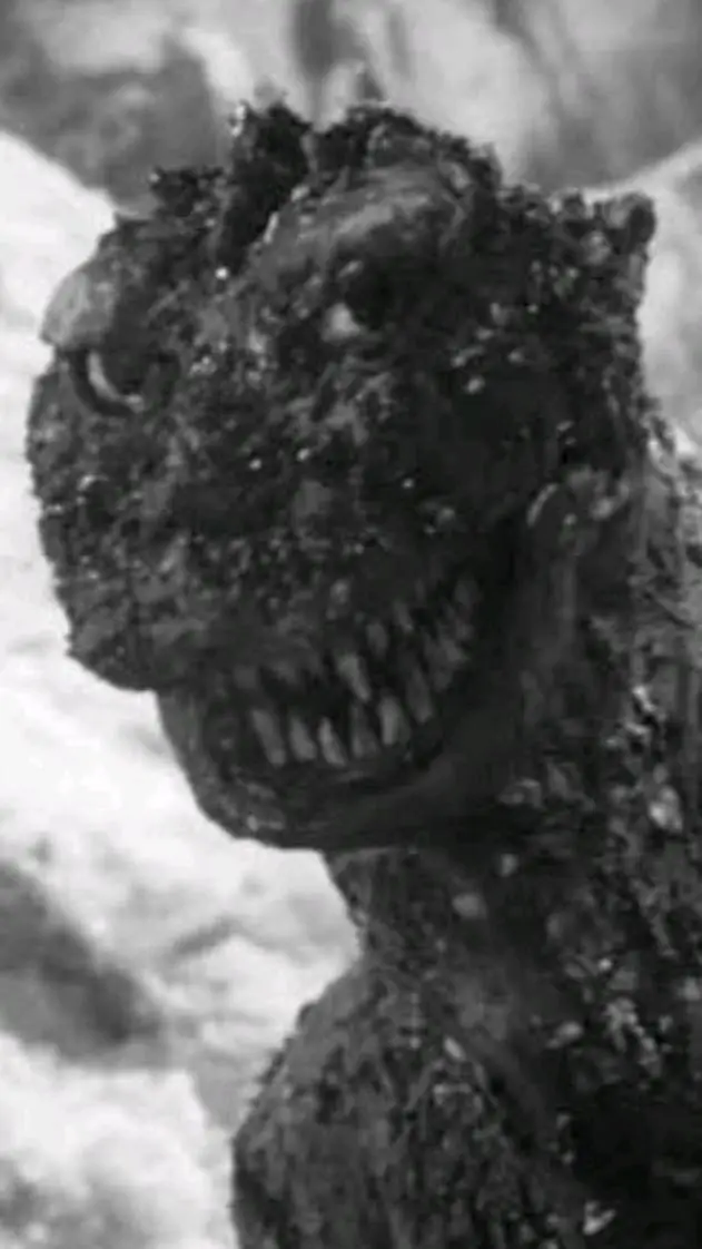 ai character: shin Godzilla  background