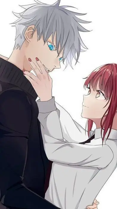 ai character: 🫧🩵gojo x makima🧡🔥 background