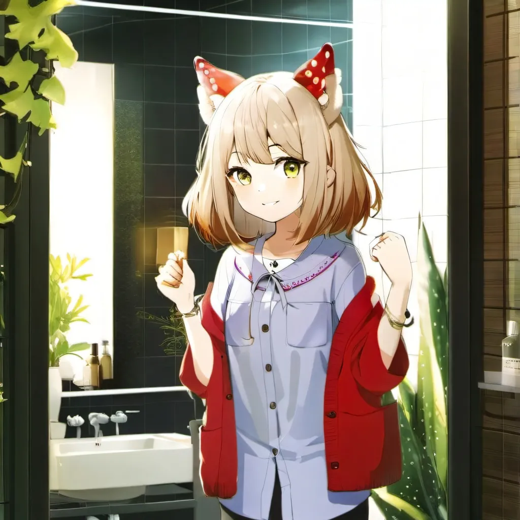 chat with ai character: mia in a bathroom 