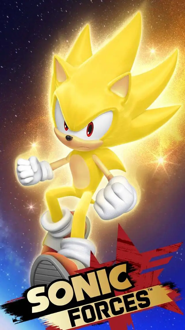 ai character: súper Sonic  background