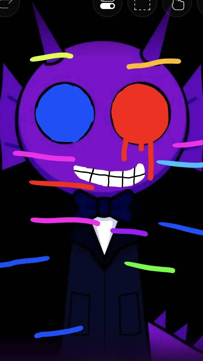 ai character: Fatal error Durple background