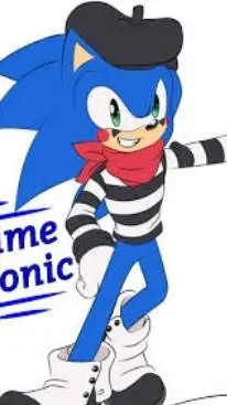 ai character: Sonic el mimo background