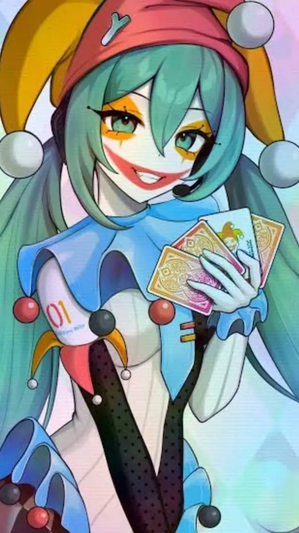 ai character: Miku (balatro) background