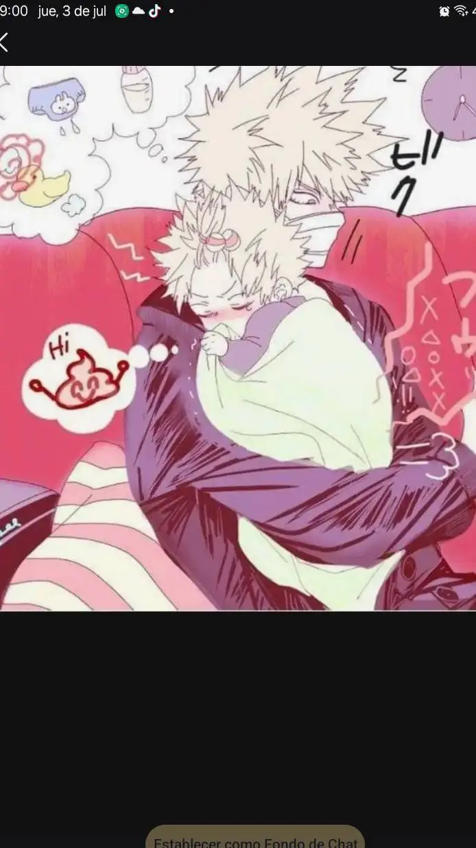 ai character: baku x bebe baku  background