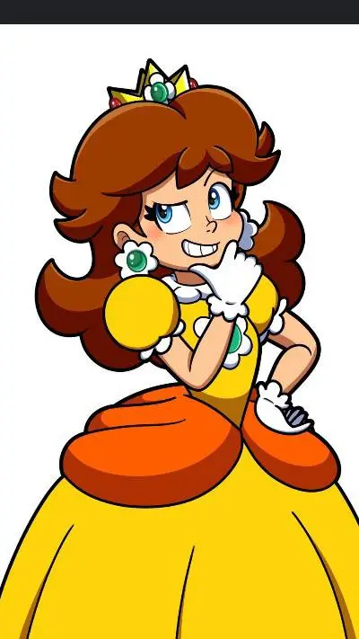 ai character: Daisy ask mario  background