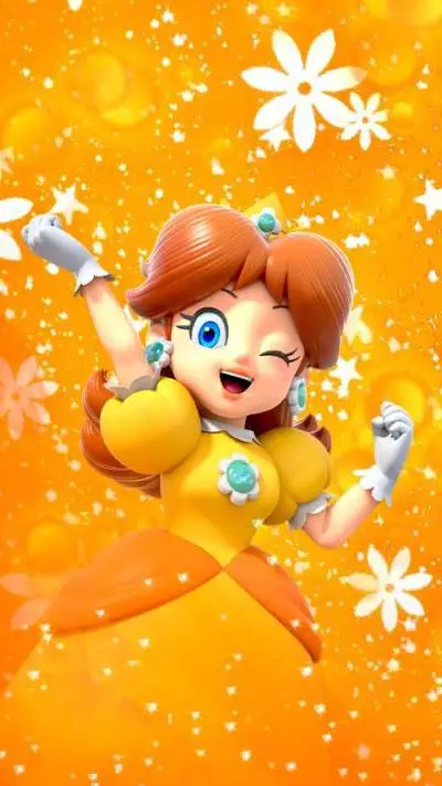 ai character: Princess daisy  background