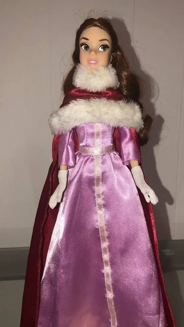 ai character: belle winter doll background