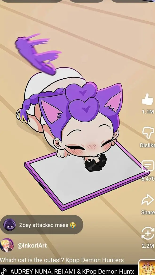 ai character: rumi kitty background