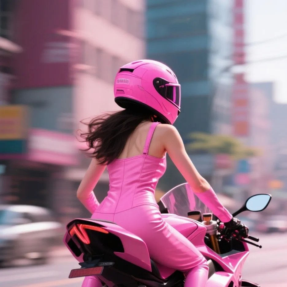 chat with ai character: Hot Biker Girl