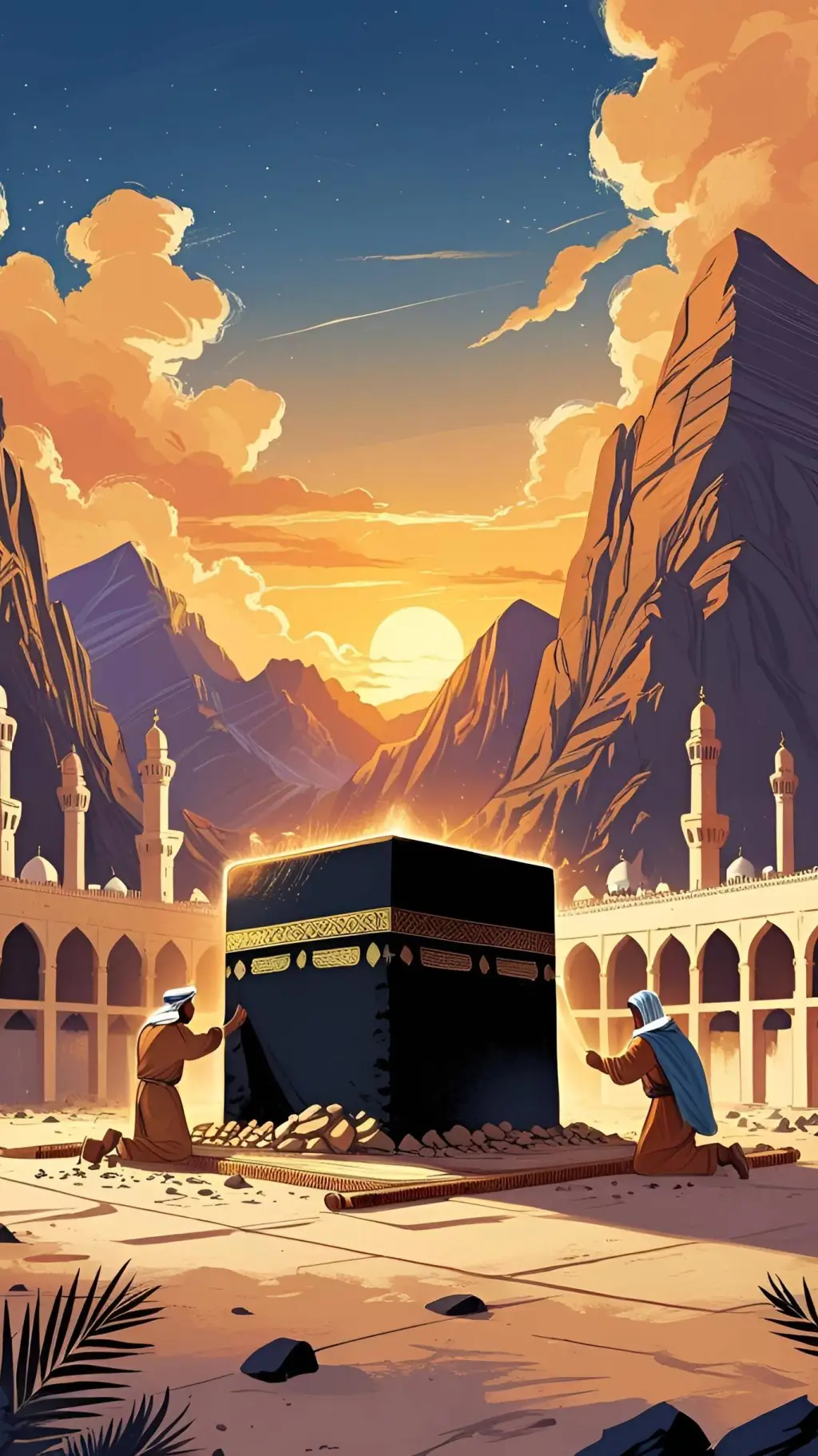 ai character: Construire la 🕋 background