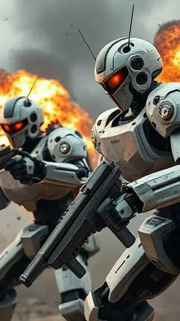 ai character: Attaque robotique🤖 background