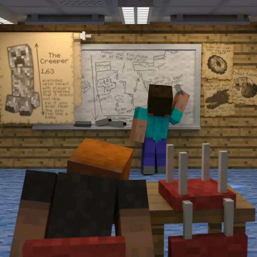 chat with ai character: Minecraft School 🏫