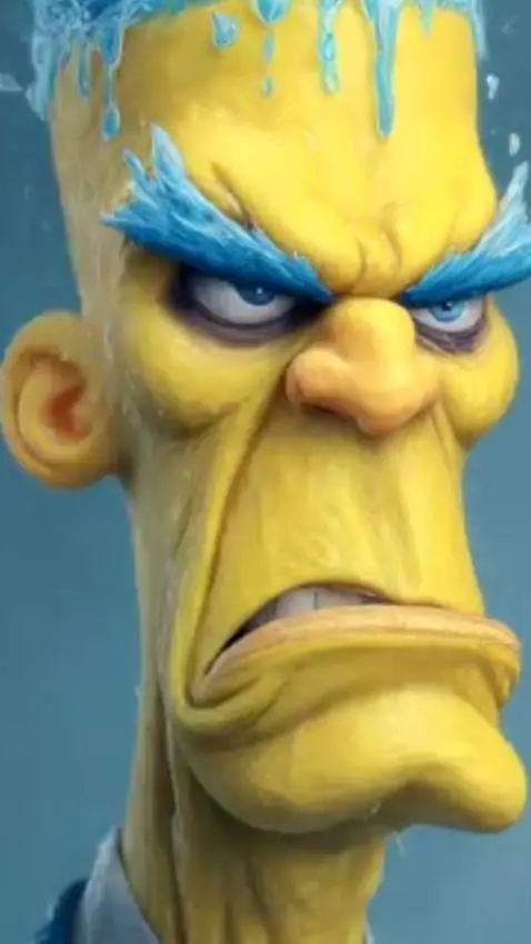 ai character: TRASH old man background