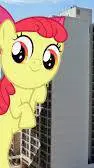 ai character: giant apple bloom background