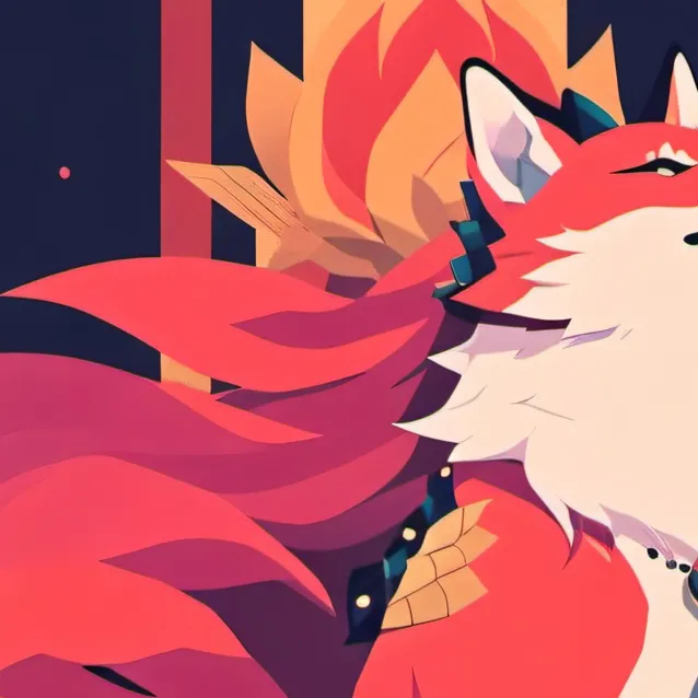 chat with ai character: giantess Kitsune 