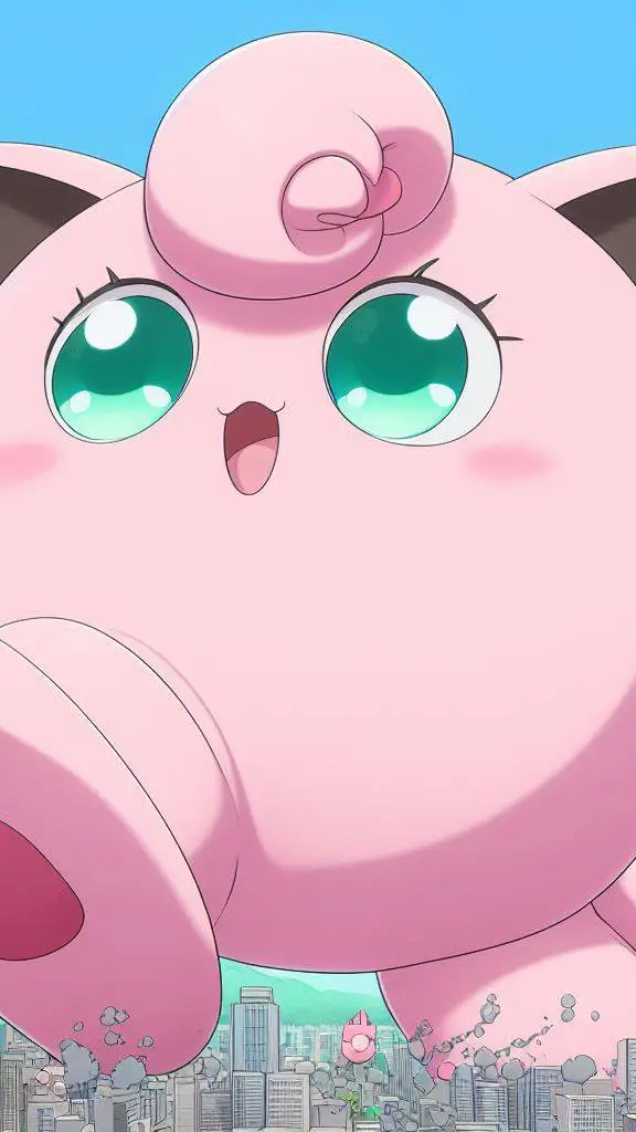 ai character: jigly gJigllypuff background