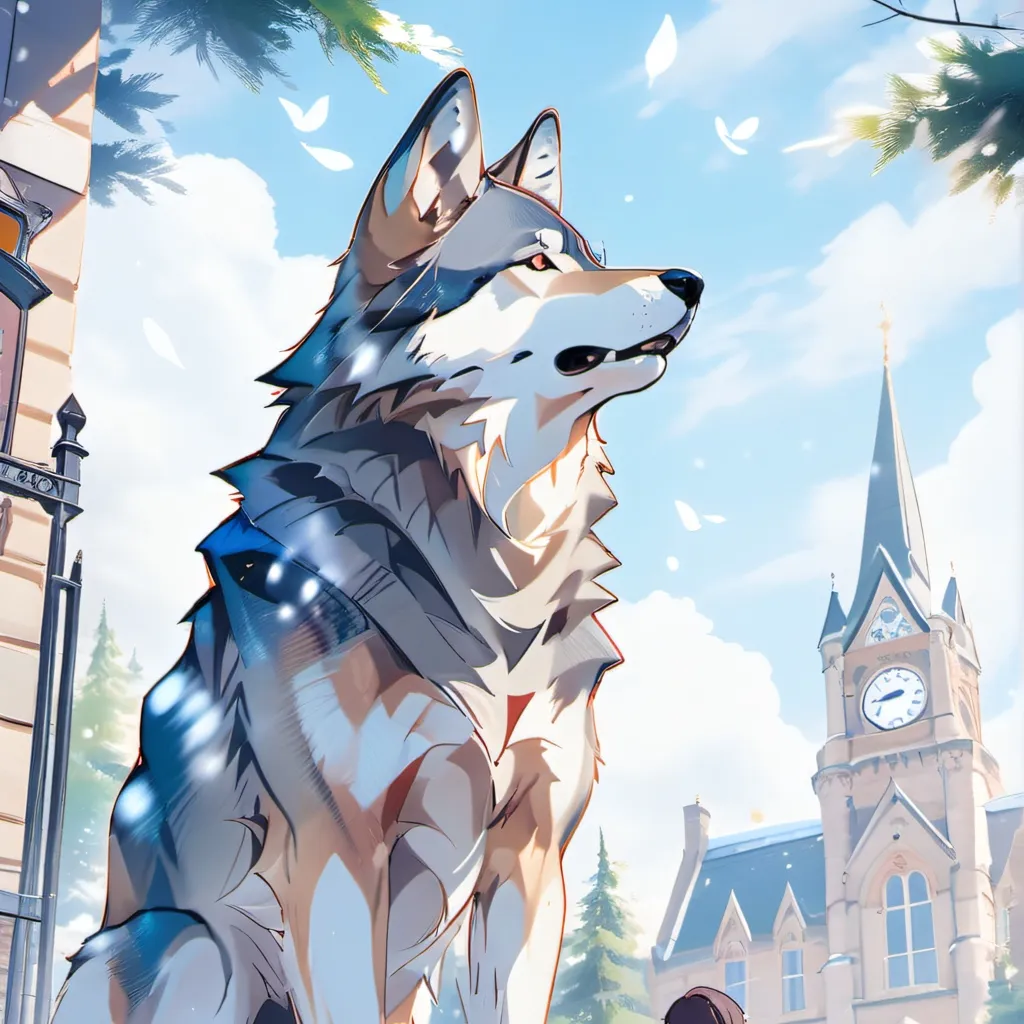 chat with ai character: wolf at school