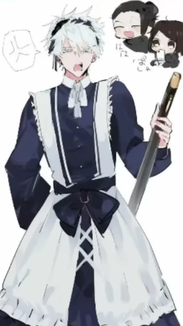 ai character: Maid Gojo background