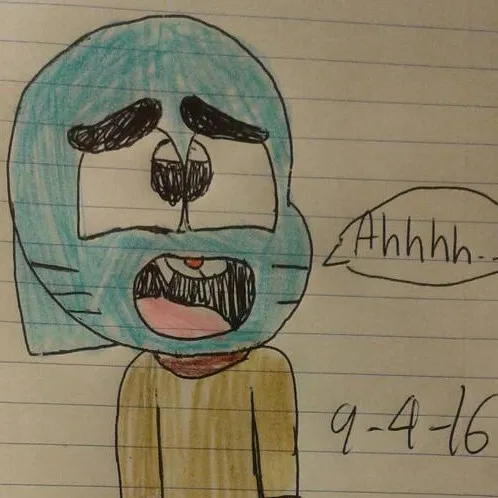 chat with ai character: Gumball wet himsel