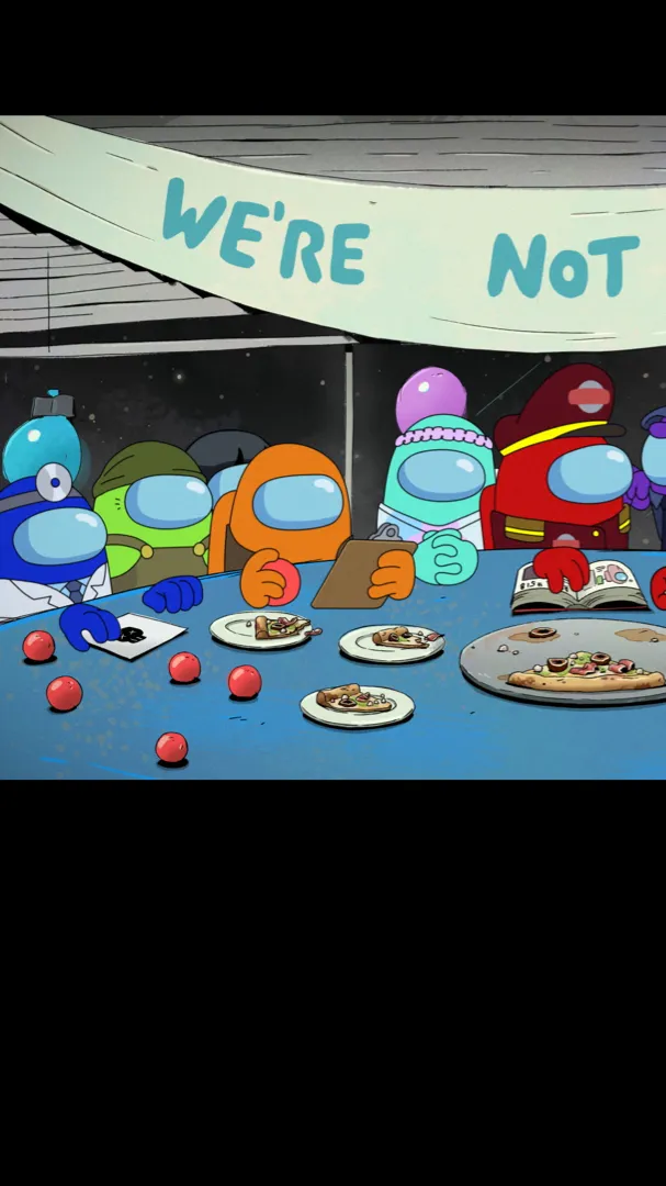 ai character: Among us show background