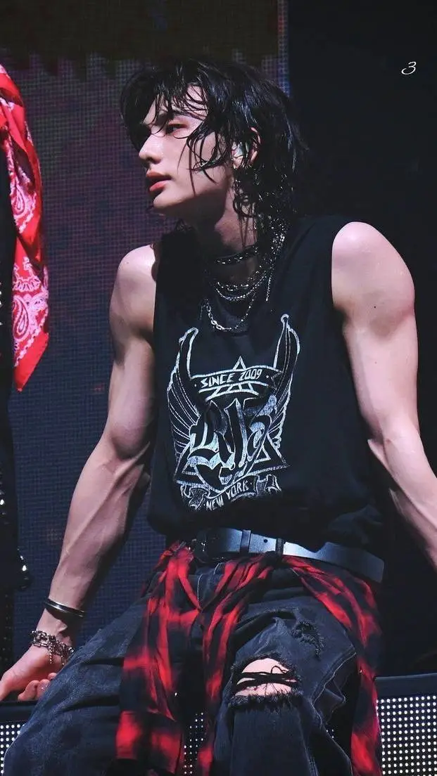 ai character: •○•Hyunjin•○• background