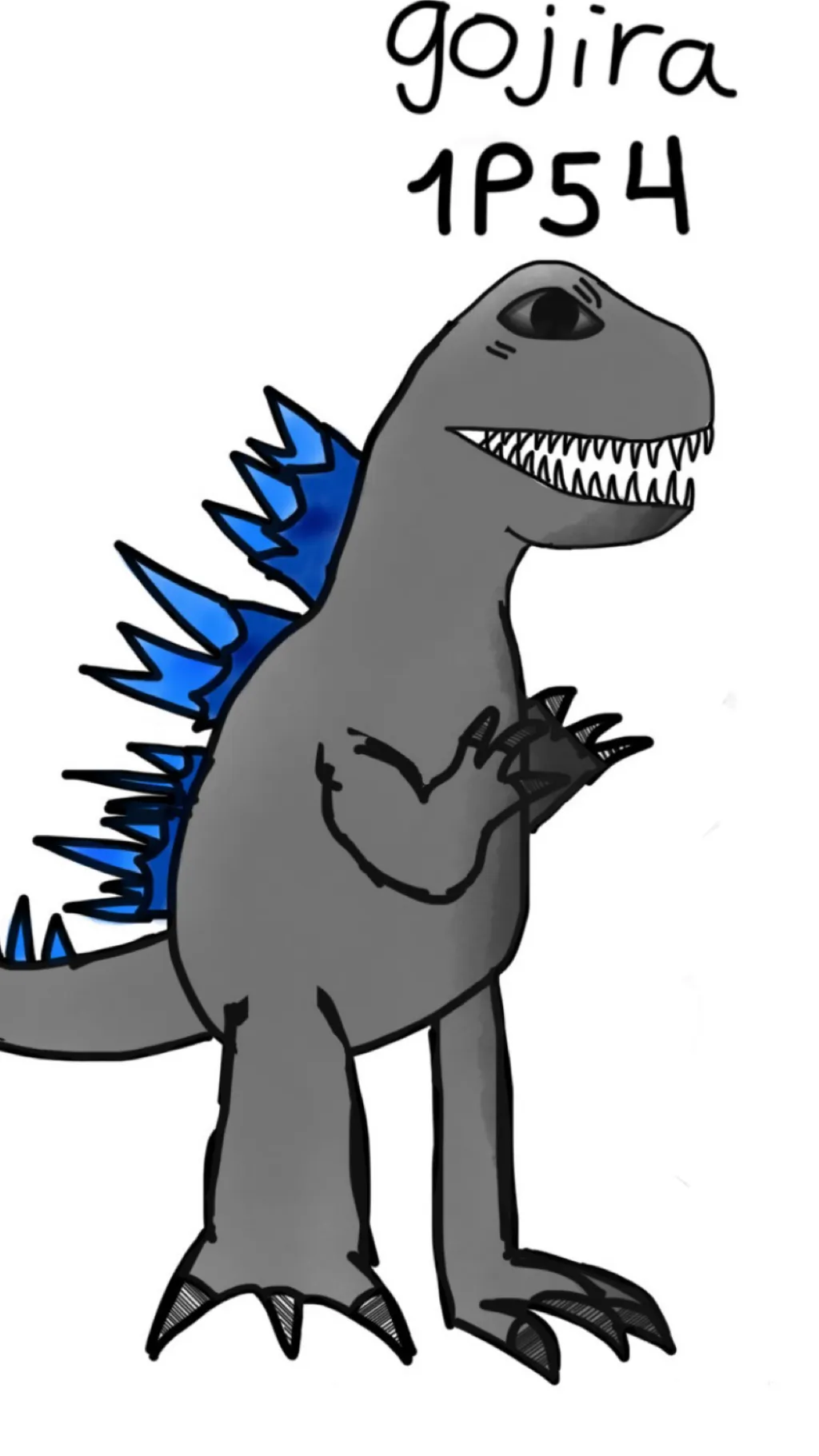 ai character: Gojira 1954 background