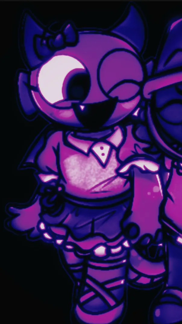 ai character: Violet  background