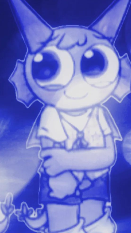 ai character: Lavender/laven background