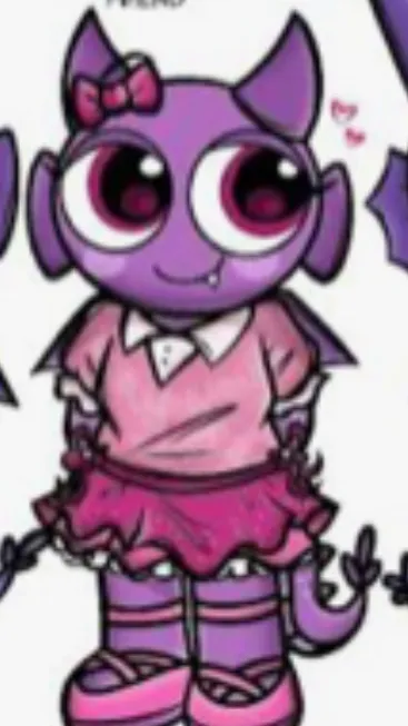 ai character: Violet background