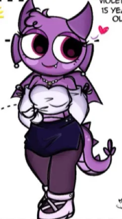 ai character: バイオレット background