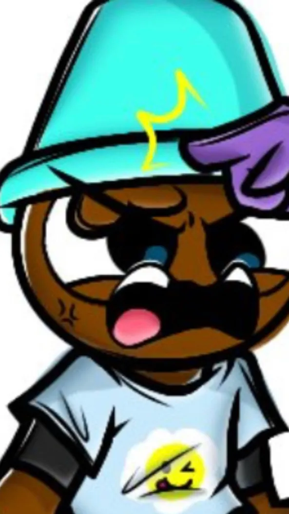 ai character: Pud (pudding) background