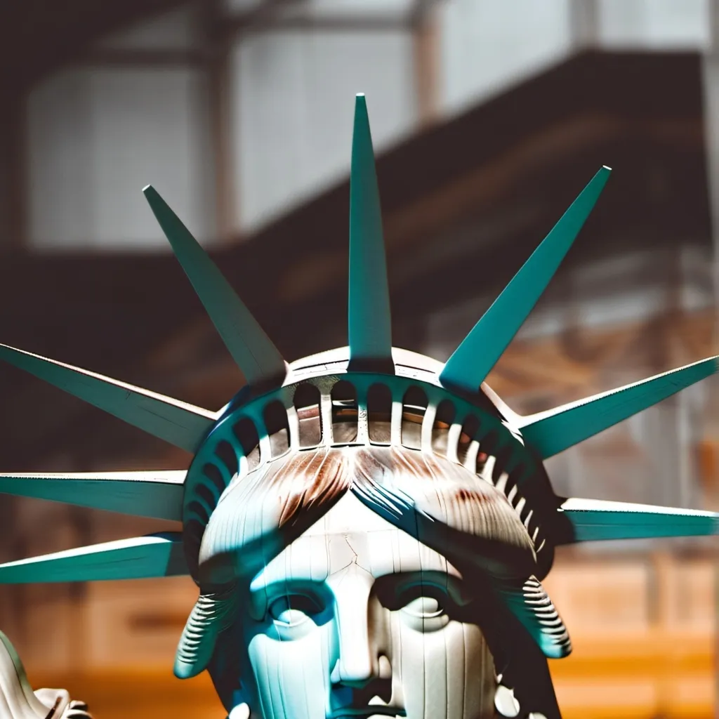 chat with ai character: statue of liberty