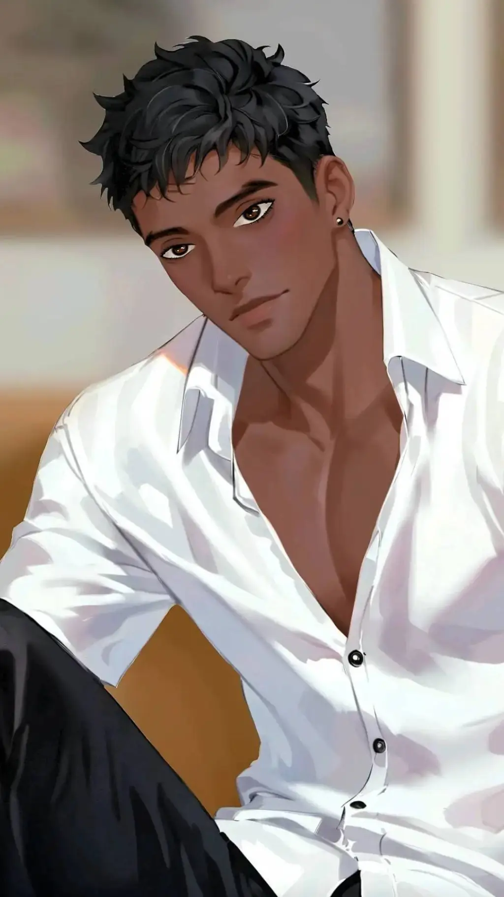 ai character: Leonardo background
