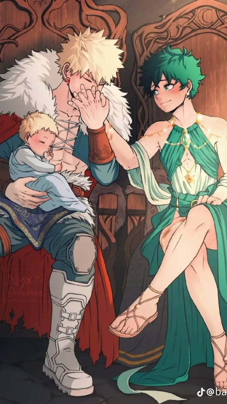 ai character: Bakugo alfa background