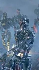 ai character: t800 endoesqueleto background