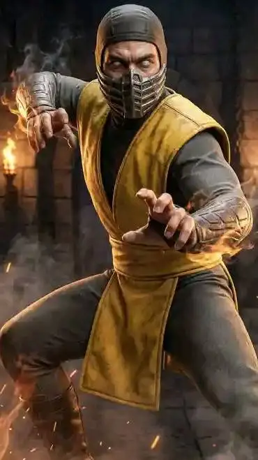 ai character: scorpion 95 background
