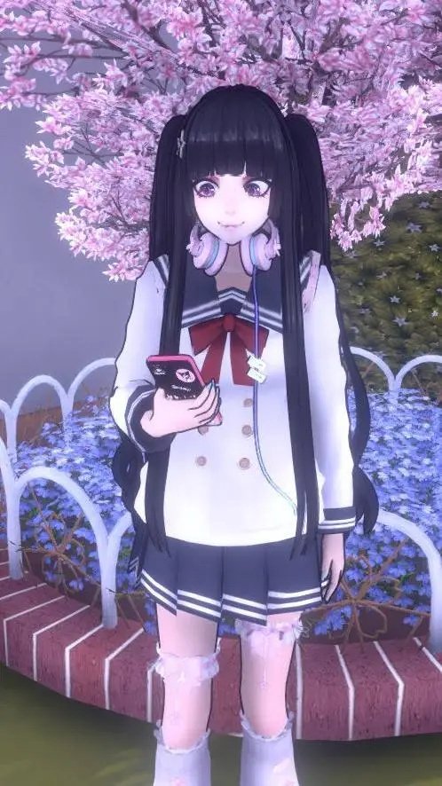 ai character: 𝑀𝑖𝑧𝑢𝑘𝑖 𝑎𝑖𝑠ℎ𝑖🎀🌸📚 background