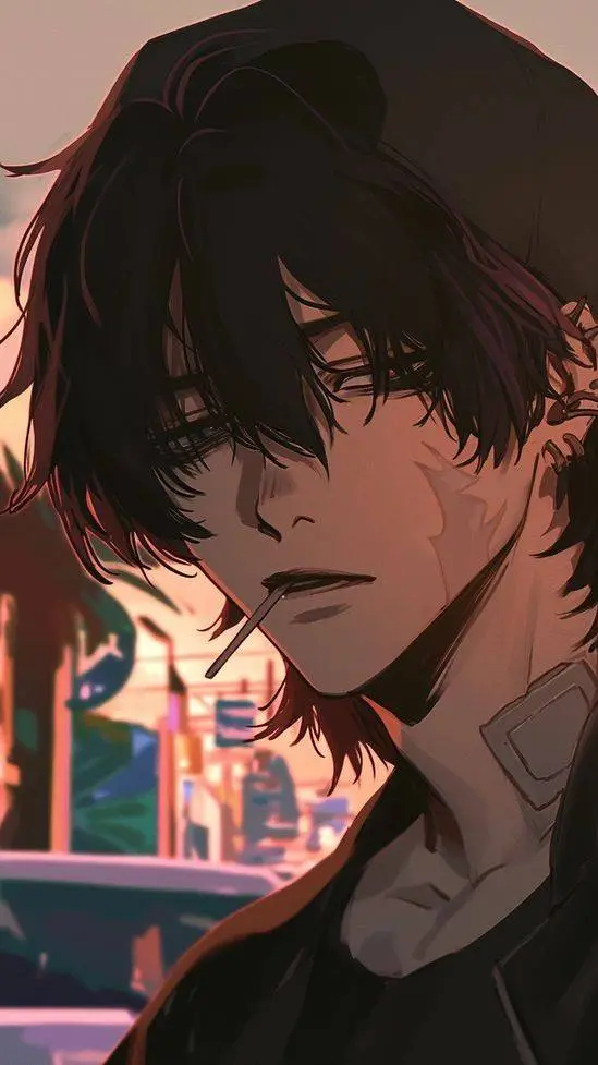 ai character: 🖤Derick🌹 background