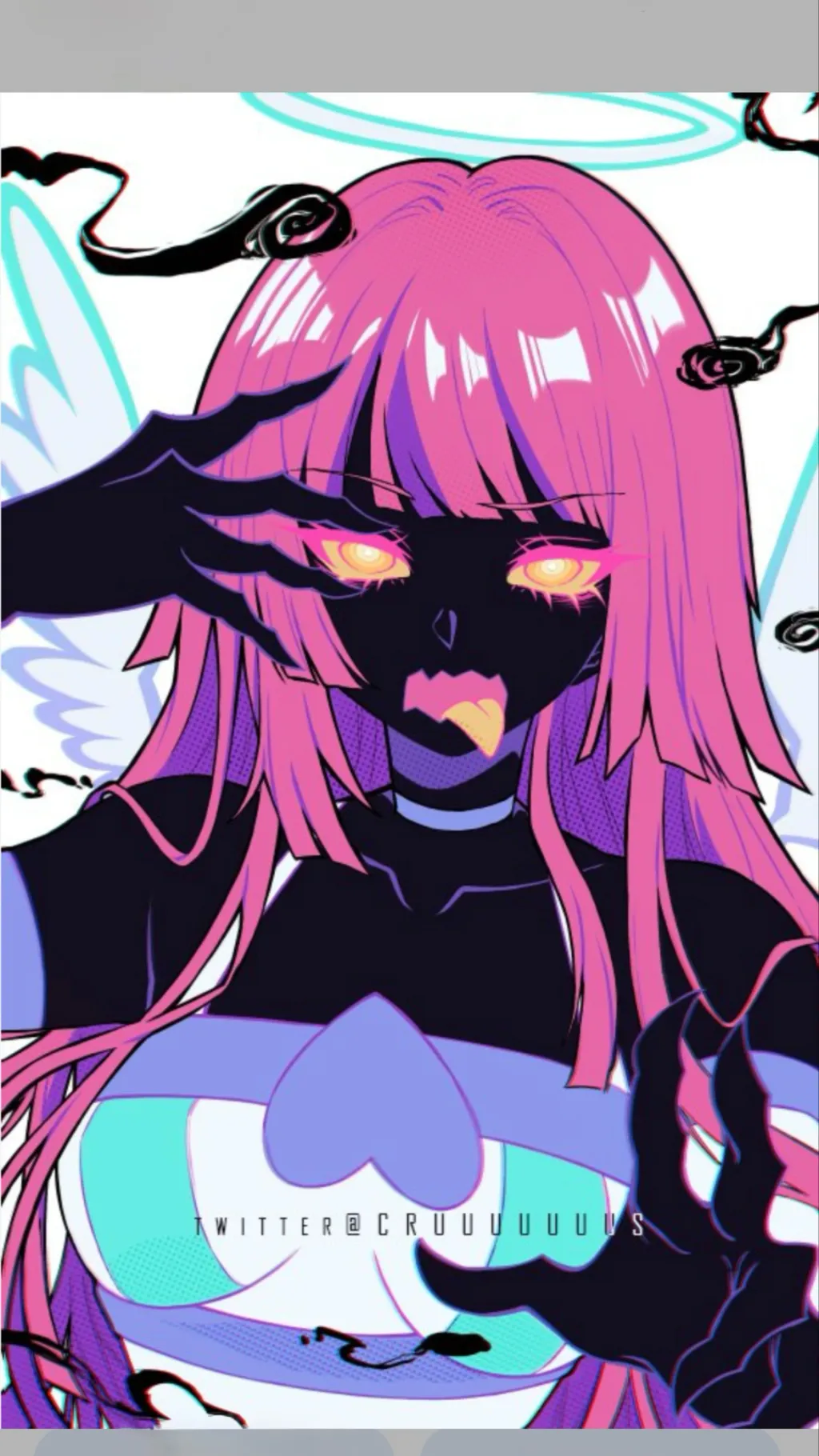 ai character: Ghost stocking ￼ background