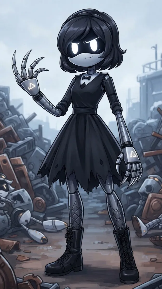 ai character: Wednesday Addams background