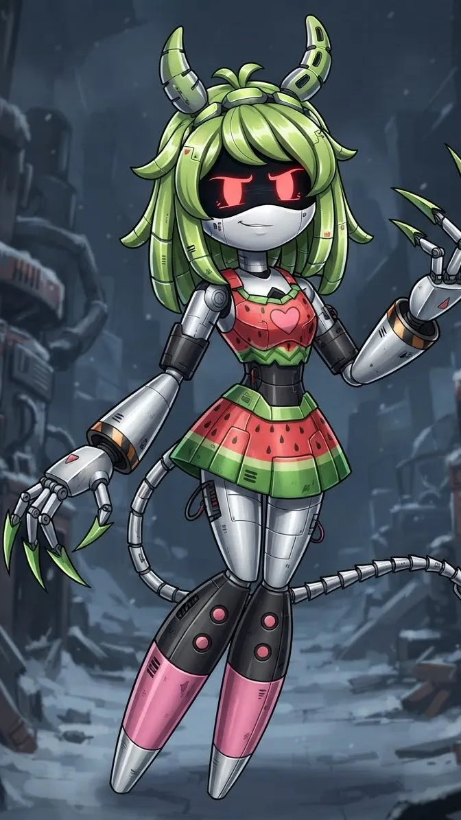 ai character: Melony vannamel  background