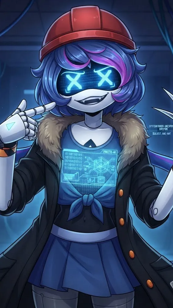 ai character: R.2 Rebecca background