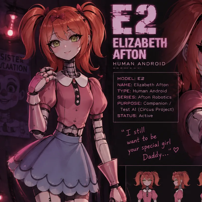 chat with ai character: E2 Elizabeth Afton